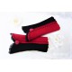 STULPEN Armstulpen Walkstulpen Damenstulpen Handstulpen Pulswärmer Rot Grau Walk Spitze Knopf Frauen E