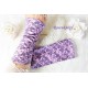Armstulpen Violett Lavendel Pulswärmer Geblümt EK*