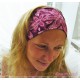 Haarband Stirnband Pink Fuchsia Rosa Jersey EK*