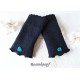 Walkstulpen Nachtblau Spitze Damen E