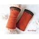 Walkstulpen Rostbraun Damen