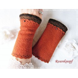 Walkstulpen Rostbraun Damen