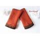 Walkstulpen Rostbraun Damen