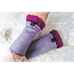 Walkstulpen LILAC Armstulpen Lila Violett Rose