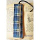 Lesezeichen Blau Kariert Shabby