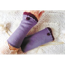 Walkstulpen LILAVEL Armstulpen Rose Lila Violett