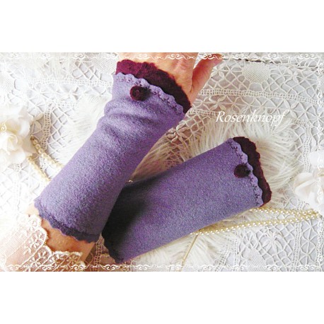 Walkstulpen LILAVEL Armstulpen Rose Lila Violett
