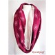 Damenloop Schal Bordeaux Rosa Unikat E K