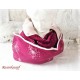 Damenloop Schal Bordeaux Rosa Unikat E K