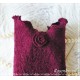 Walkstulpen ISKA Schwarz Weinrot Rose Armstulpen