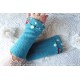 Wollstulpen AQUIR Blau Azur Armstulpen Walk