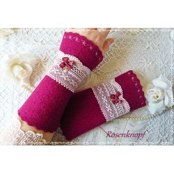 Walkstulpen FELIS Armstulpen Fuchsia Dunkelrosa