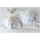 Maske Braut Weiß Ivory Spitze Mundbedeckung