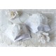 Maske Braut Weiß Ivory Spitze Mundbedeckung