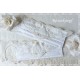 Maske Braut Weiß Ivory Spitze Mundbedeckung