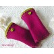 Walkstulpen PINK LADY Armstulpen Fuchsia Spitze
