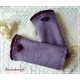 Walkstulpen LILA BOUQUET Lavendel Rose Armstulpen