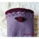 Walkstulpen LILA BOUQUET Lavendel Rose Armstulpen