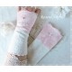 Armstulpen Ivory Rosa Pulswärmer Hochzeit Walk EK*