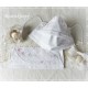 Maske Braut Weiß Ivory Spitze Mundbedeckung