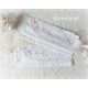 Maske Braut Weiß Ivory Spitze Mundbedeckung