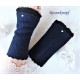 Walkstulpen Nachtblau Spitze Perlen Damen E