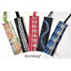 Lesezeichen Schwarz Rot Grau Herren Upcycling