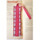 Lesezeichen Schwarz Rot Grau Herren Upcycling