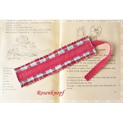 Lesezeichen Rot Grau Herren Upcycling