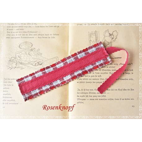 Lesezeichen Schwarz Rot Grau Herren Upcycling