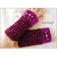 Walkstulpen ROMANCE IN GREY Dots Rosen Armstulpen