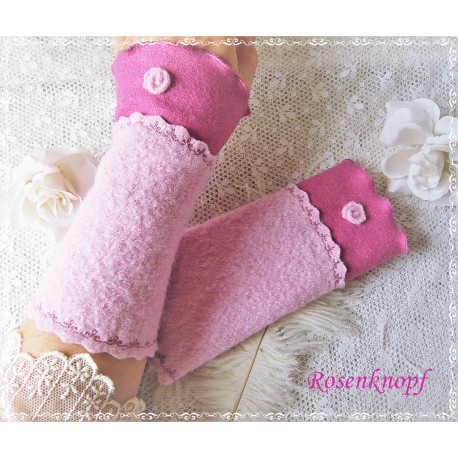 Walkstulpen Braut Rosa Bordeaux K