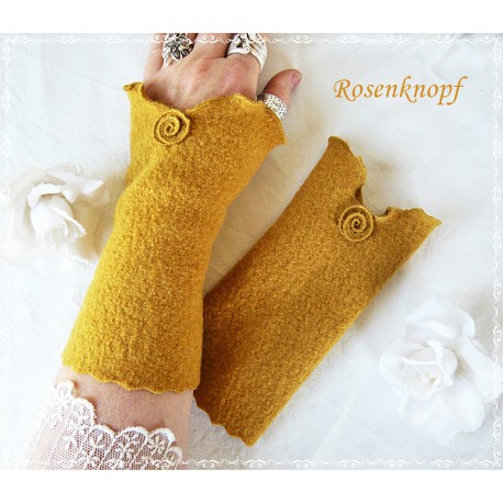 Walkstulpen Rot Damen Rose  E+K