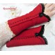 Walkstulpen Rot Grau Walk Spitze Damen E