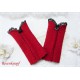 Walkstulpen Rot Grau Walk Spitze Damen E