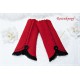 Walkstulpen Rot Grau Walk Spitze Damen E