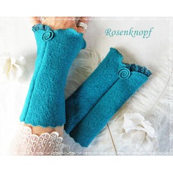 Walkstulpen Türkis Rose Damen E
