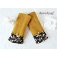 Walkstulpen Ocker Schokoraun Damen Unikat E K