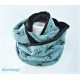 Loop Schal Jade Schwarz Musselin EK*
