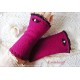 Walk-Armstulpen FLORIKA Fuchsia Grün