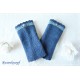 Walkstulpen  Jeansblau Schwarz Spitze Damen E