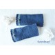 Walkstulpen  Jeansblau Schwarz Spitze Damen E