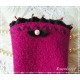 Walk-Armstulpen FLORIKA Fuchsia Grün
