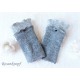 Walkstulpen Grau Rostrot Damen E K