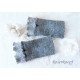 Walkstulpen Grau Rostrot Damen E K