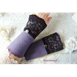 Walkstulpen LILAVEL Armstulpen Rose Lila Violett