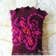 Walkstulpen BERLYNN Armstulpen Violett Bordeaux Dots