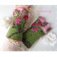 Walkstulpen Grau Rosa Damen K