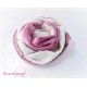 Damenloop Schal Rosa Ivory Unikat EK
