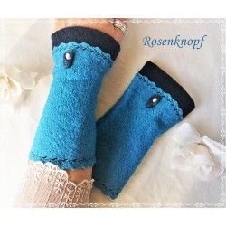Walkstulpen Türkis Smaragd Damen K